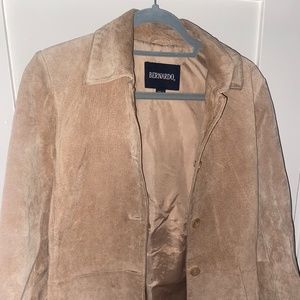 Bernardo Beige Suede Blazer - image 1